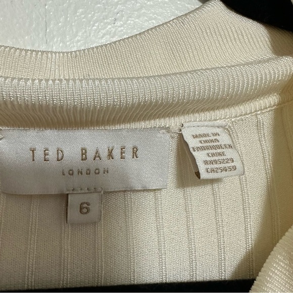 Ted Baker Meenaa Collared Ribbed Knit Cardigan - Picture 8 of 12